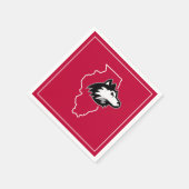 NIU HUSKIESES STAAT LIEBE SERVIETTE (Ecke)