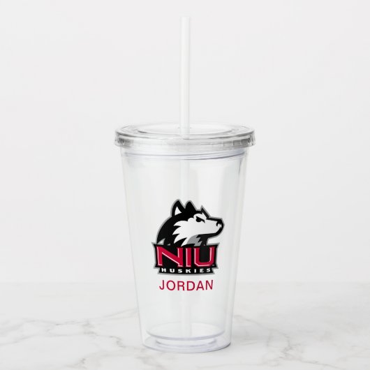 NIU Huskieses Wordmark Acryltrinkbecher (Vorderseite)