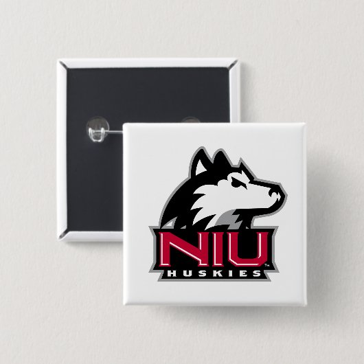 NIU Huskieses Wordmark Button (Vorne & Hinten)