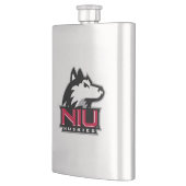 NIU Huskieses Wordmark Flachmann (Links)