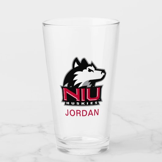 NIU Huskieses Wordmark Glas (Vorderseite)