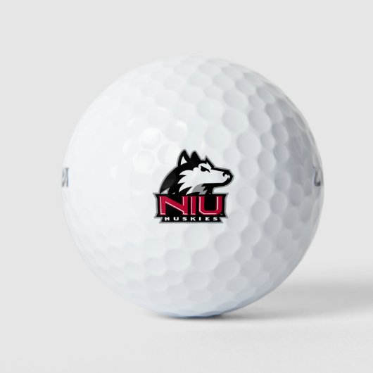 NIU Huskieses Wordmark Golfball (Vorderseite)