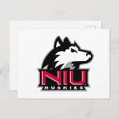 NIU Huskieses Wordmark Postkarte (Vorne/Hinten)