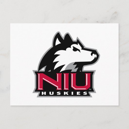 NIU Huskieses Wordmark Postkarte (Vorderseite)