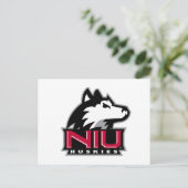 NIU Huskieses Wordmark Postkarte (Stehend Vorderseite)
