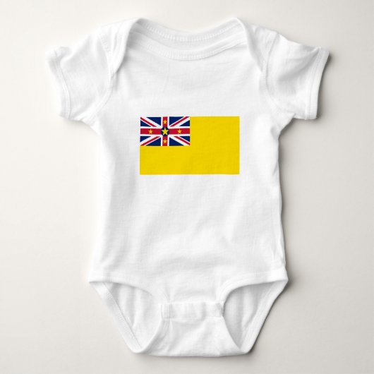 Niue Flag Baby Strampler (Vorderseite)
