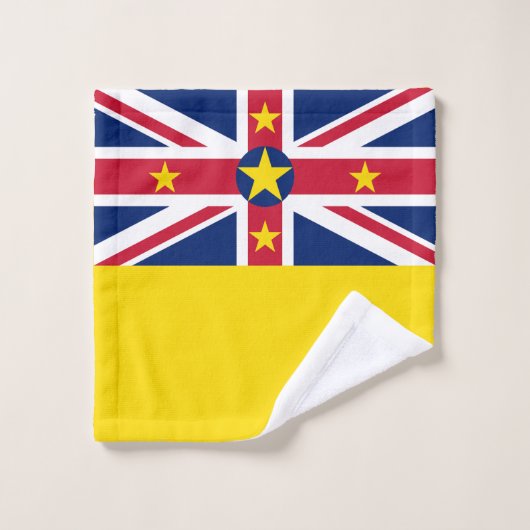 Niue Flag Badhandtuch Set (Waschlappen)