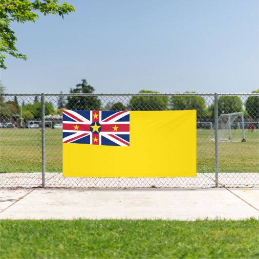 Niue Flag Banner (Insitu)