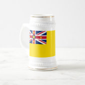 Niue Flag Bierglas (Vorderseite Links)