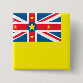 Niue Flag Button (Vorderseite)