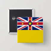 Niue Flag Button (Vorne & Hinten)