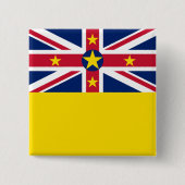 Niue Flag Button (Vorderseite)