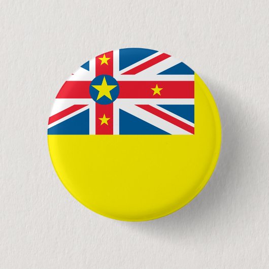 Niue Flag Button (Vorderseite)
