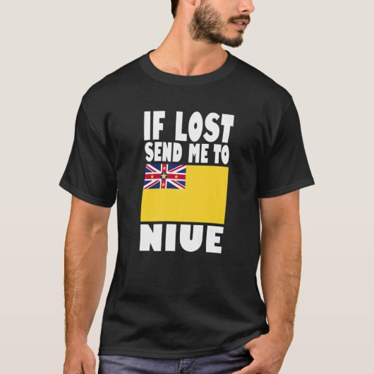 Niue Flag Design If lost send me to Niue Premium T-Shirt (Vorderseite)