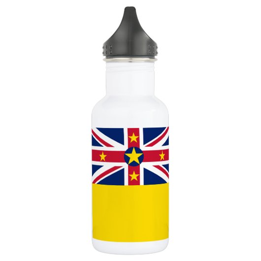 Niue Flag Edelstahlflasche (Links)