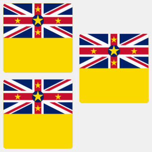 Niue Flag Etiketten