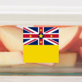 Niue Flag Etiketten (Befestigt)