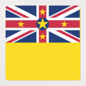 Niue Flag Etiketten (Design 1)