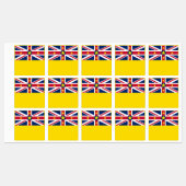 Niue Flag Etiketten (Blatt)