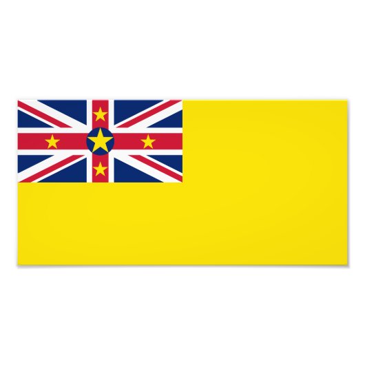 Niue Flag Fotodruck (Vorne)