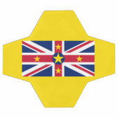 Niue Flag Fußball (Flach)