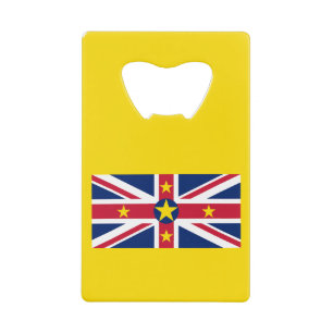 Niue Flag Geldbeutel Flaschenöffner