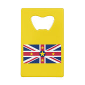 Niue Flag Geldbeutel Flaschenöffner (Rückseite)