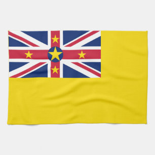 Niue Flag Geschirrtuch
