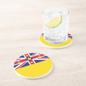 Niue Flag Getränkeuntersetzer (Seite)