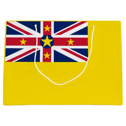 Niue Flag Große Geschenktüte (Vorderseite)