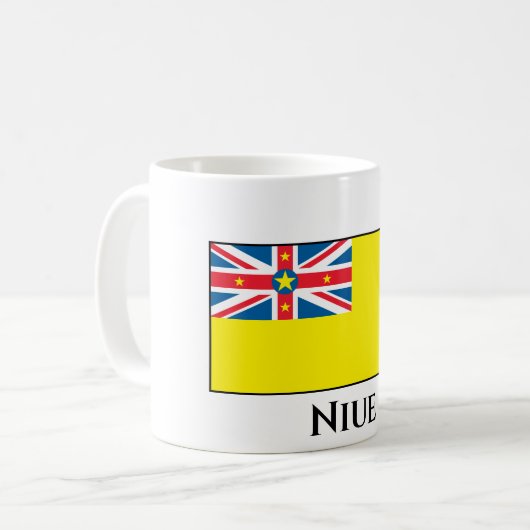 Niue Flag Kaffeetasse (Vorderseite Links)