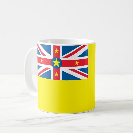 Niue Flag Kaffeetasse (Vorderseite Links)