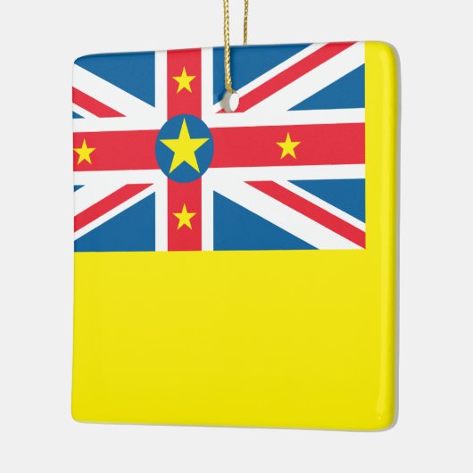 Niue Flag Keramikornament (Links)