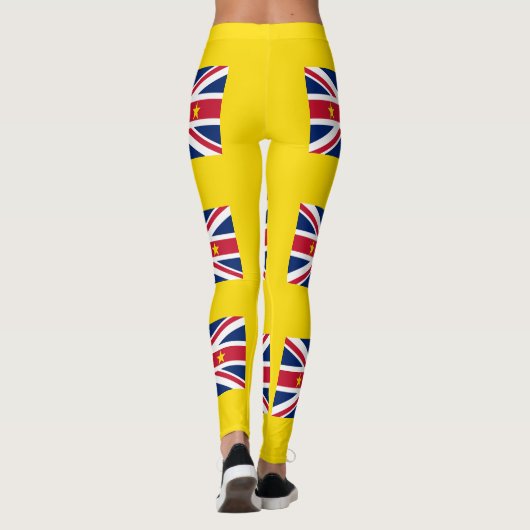 Niue Flag Leggings (Rückseite)
