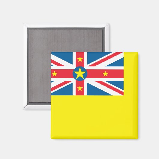 Niue Flag Magnet (Vorderseite/Rückseite)