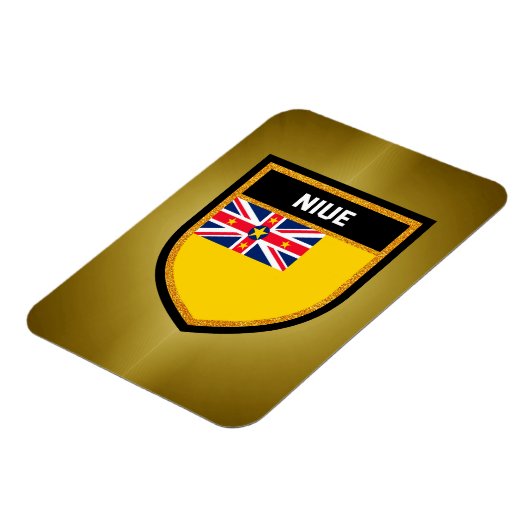 Niue Flag Magnet (Linke Seite)