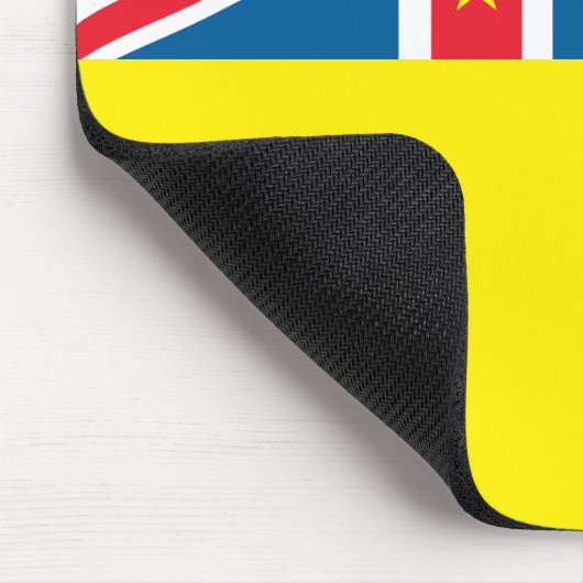 Niue Flag Mousepad (Ecke)