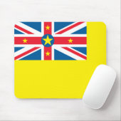 Niue Flag Mousepad (Mit Mouse)