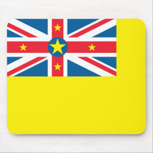 Niue Flag Mousepad