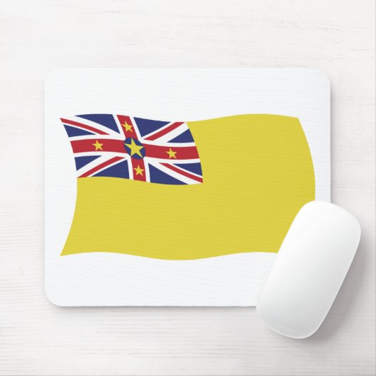 Niue Flag Mousepad (Mit Mouse)