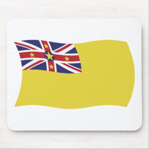 Niue Flag Mousepad