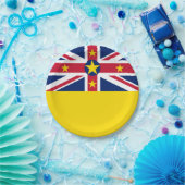 Niue Flag Pappteller (Party)