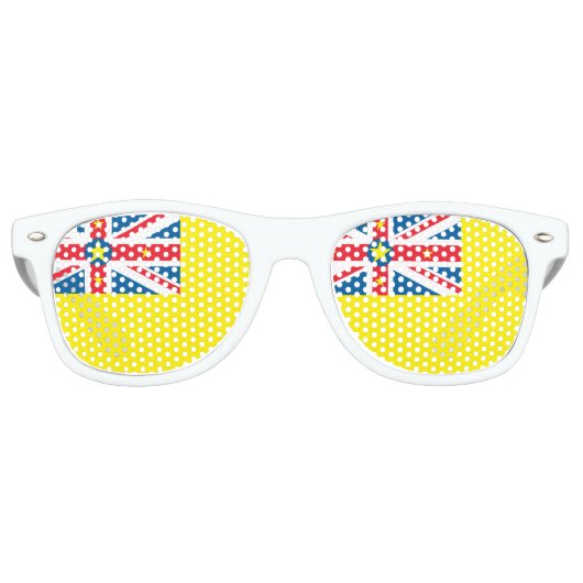Niue Flag Partybrille (Vorderseite)