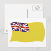 Niue Flag Postcard Postkarte (Vorne/Hinten)