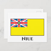 Niue Flag Postkarte (Vorne/Hinten)