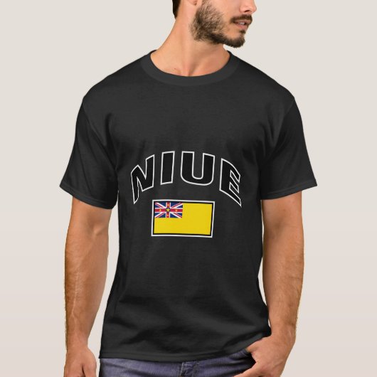 Niue Flag Proud Niuean T-Shirt (Vorderseite)