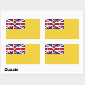 Niue Flag Rechteckiger Aufkleber (Blatt)