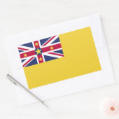Niue Flag Rechteckiger Aufkleber (Umschlag)