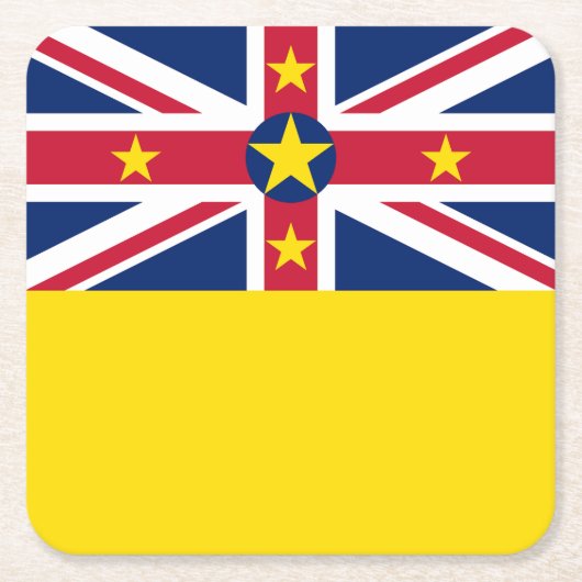 Niue Flag Rechteckiger Pappuntersetzer (Vorderseite)