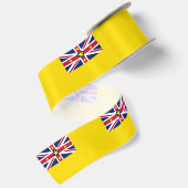 Niue Flag Satinband (Rückseite)